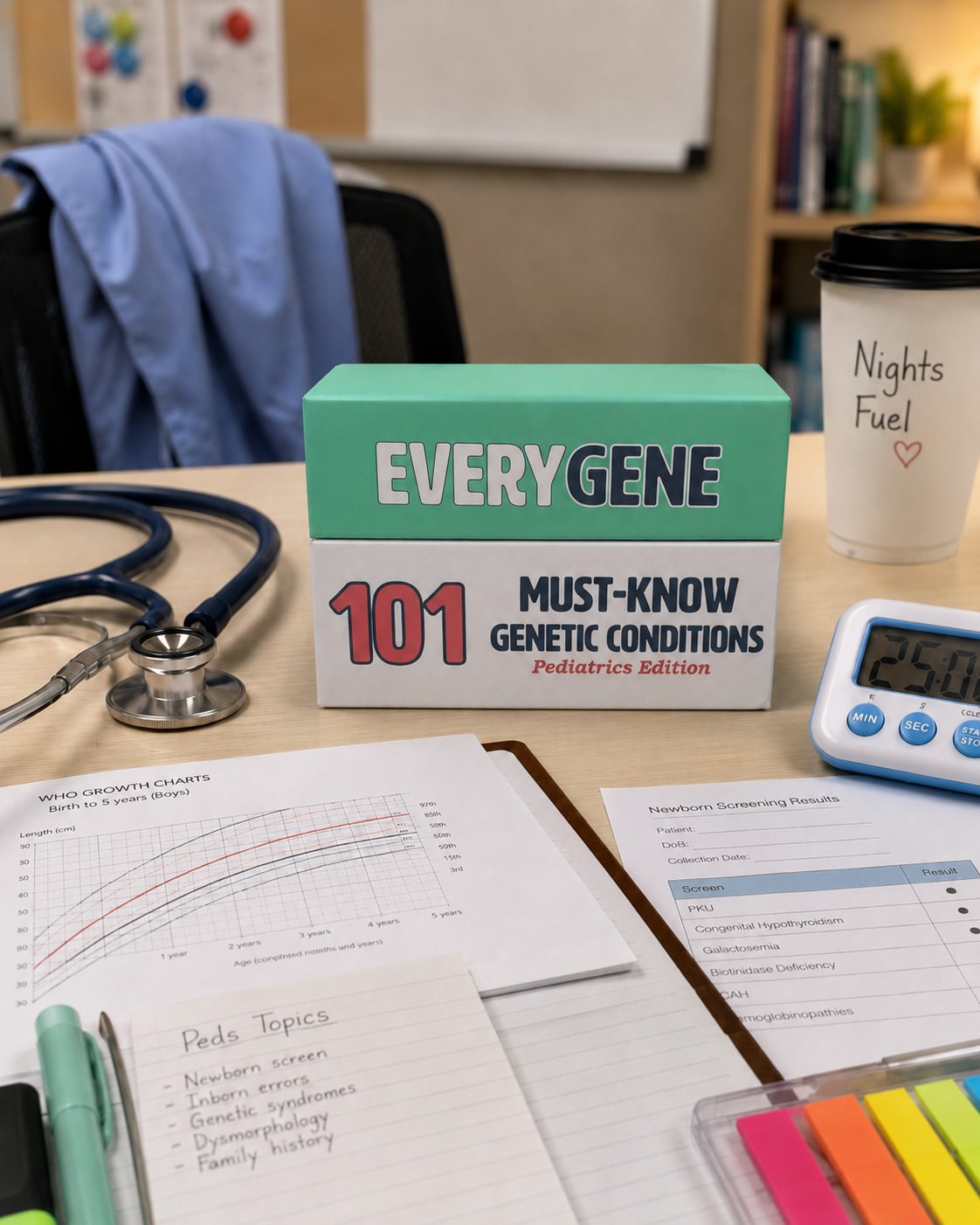 EveryGene Flashcards: Pediatric Genetics Flashcards for Pediatrics Board Prep