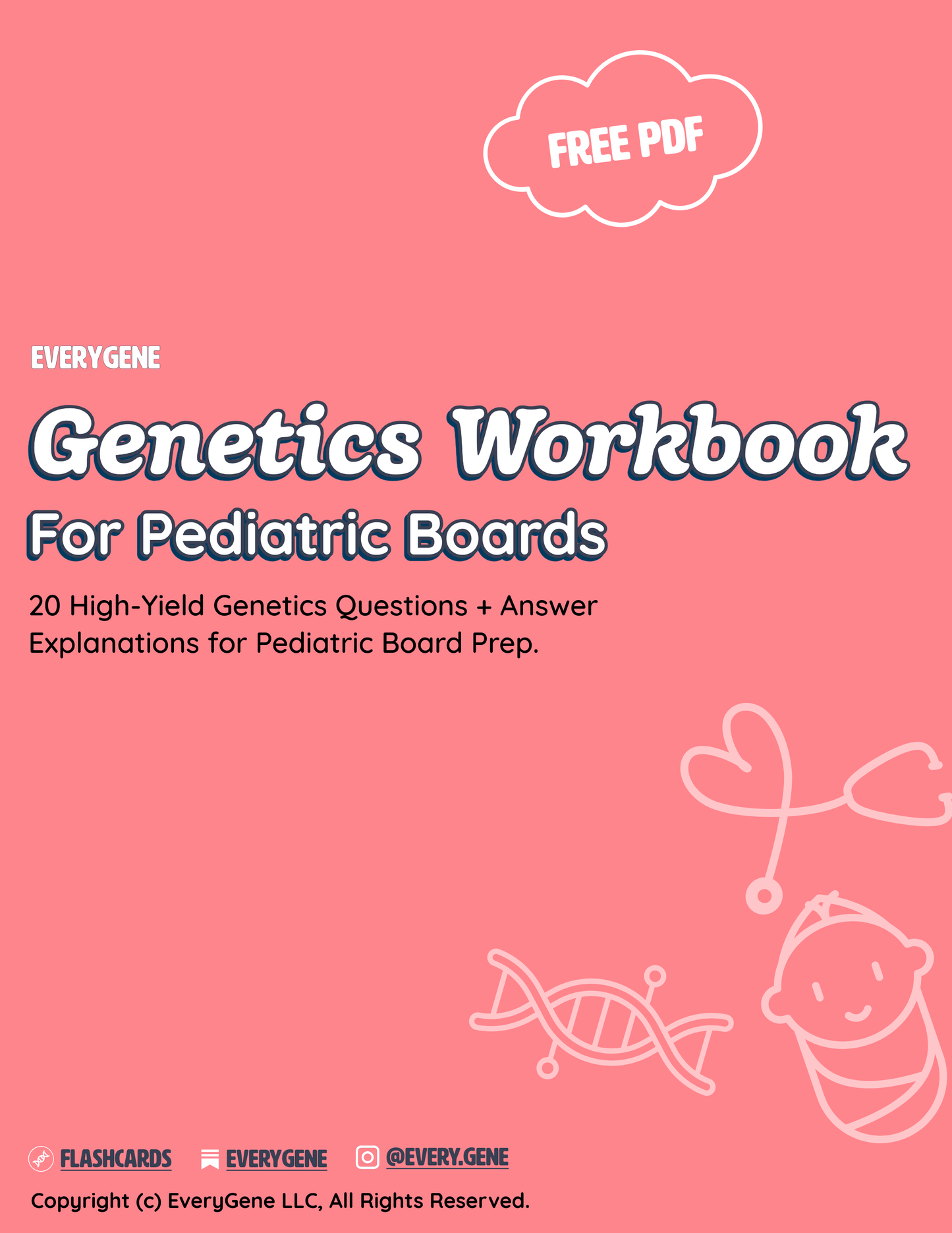 Genetics Workbook for Pediatric Boards: 20 Board-Style Questions for Pediatric Residents