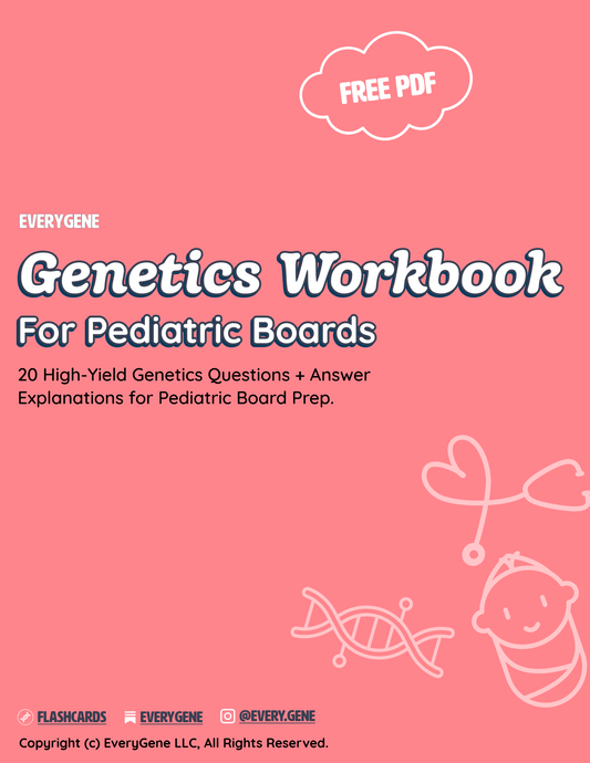 Genetics Workbook for Pediatric Boards: 20 Board-Style Questions for Pediatric Residents